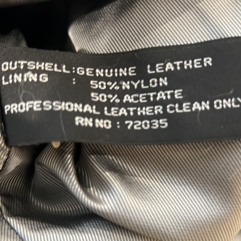 Genuine Black Leather jacket - Picture 10 of 13